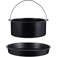 Hemoton Accesorios de Freidora de Aire de 7 Pulgadas Molde para Hornear de Barril de Pastel para Olla a Presión Bandeja…